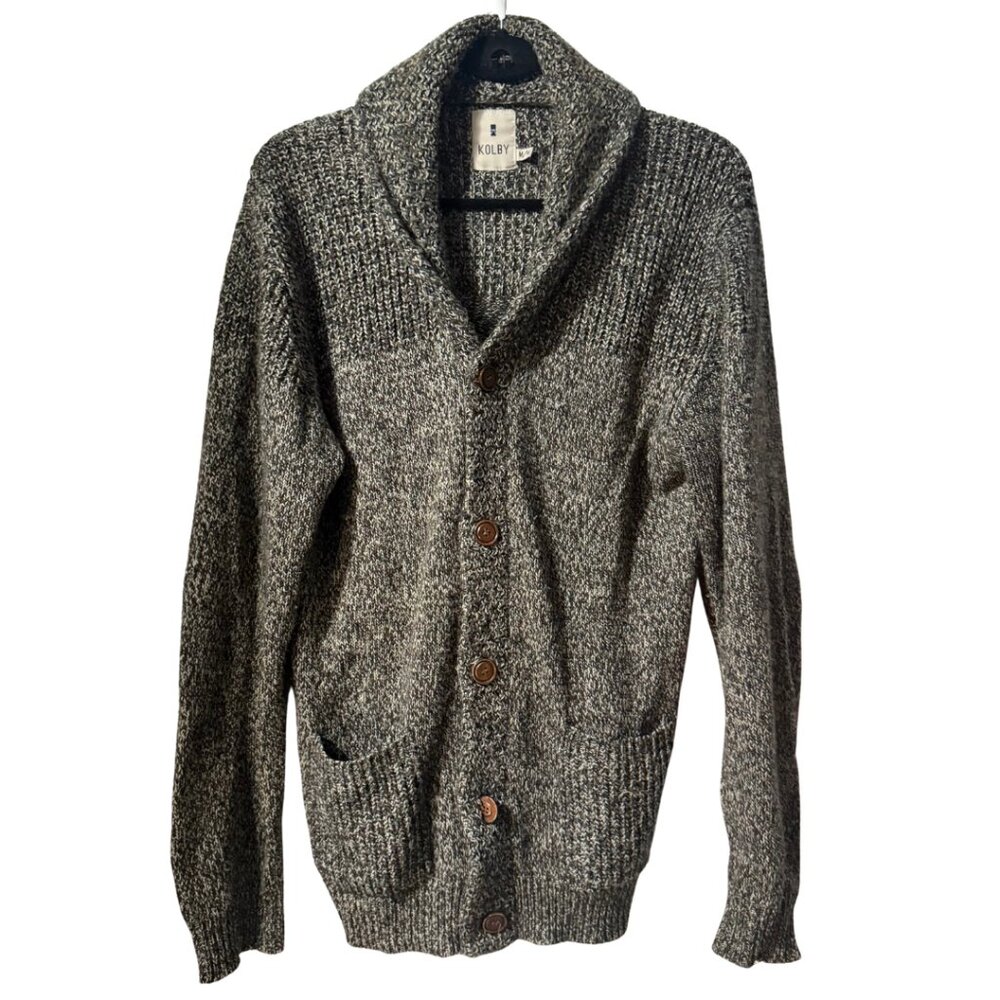 Men's Shawl Collar Knit Cardigan - Kolby - Size M - Like New